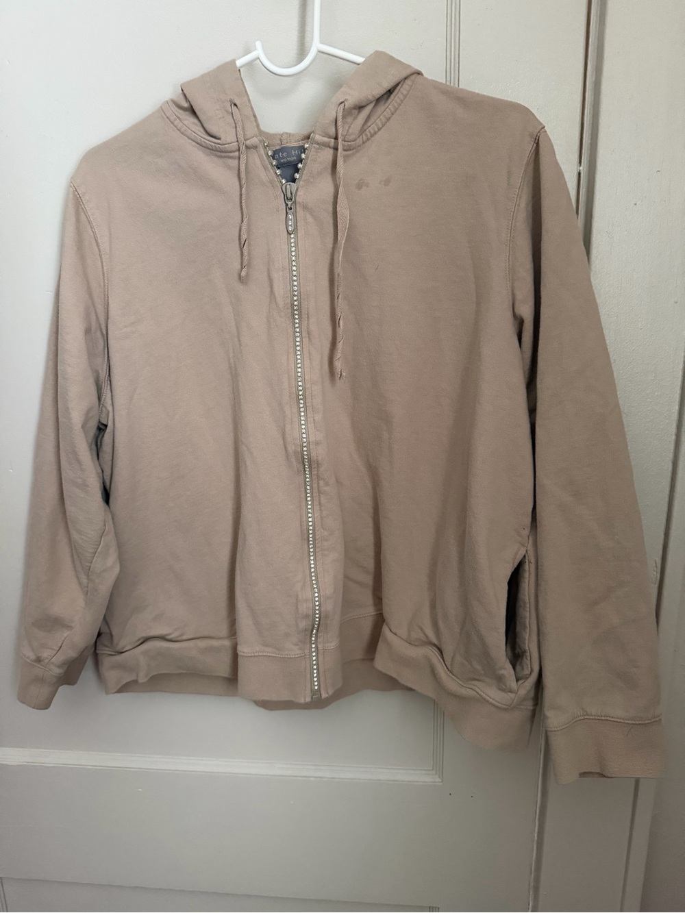 Kate Hill Women's Zip Hoodie Jacket - Taupe